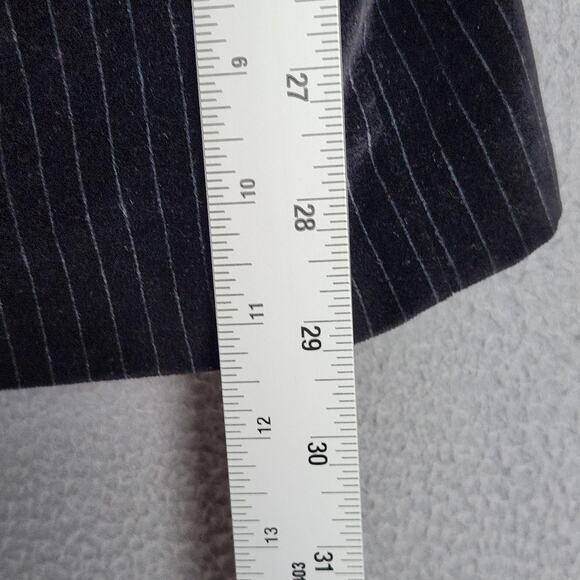 Zagato Blazer Mens 36R Black Pinstripe Velvet Sport Coat 3-Button Notch Lapel - Picture 4 of 16